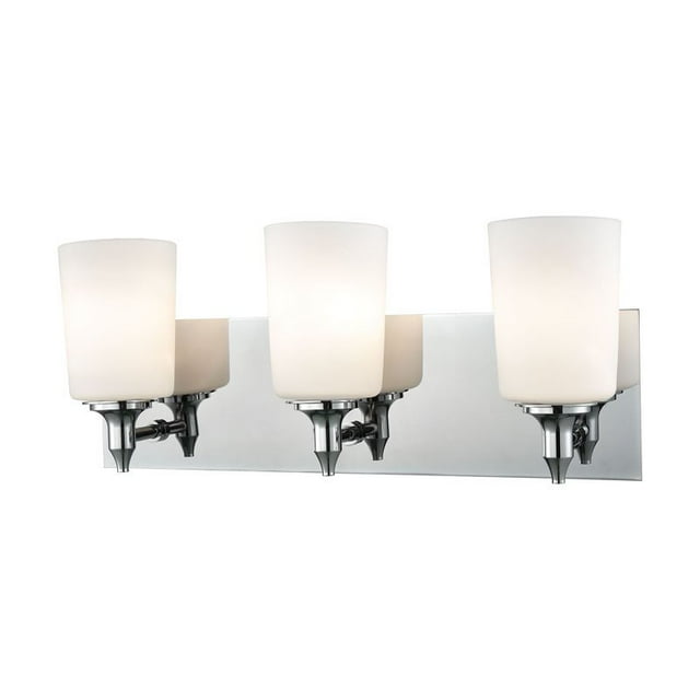 ElkGroup International BV2413-10-15 Alton Road 3 Light Vanity In Chrome And Opal Glass