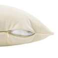 thumbnail image 3 of Accent Throw Pillow, Velvet, Ivory White, Modern Contemporary Urban Design, Living Lounge Room Hotel Lobby Hospitality, 3 of 4