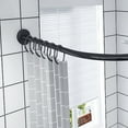 thumbnail image 4 of Curved Curtain Rod, Corner Shower Curtain Rod Extendable Reinforced  For Bathroom, 4 of 8