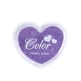 thumbnail image 1 of Mistaha Colorful Mini Heart-Shaped Candy-colored Ink Pads Rubber Stamps Ink Pad DIY Stamp Pad Purple, 1 of 6