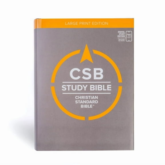 CSB Study Bible, Large Print, Digital Study Edition, Hardcover, (Hardcover)