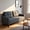 Dark Grey, variant on BSHTI 50.79" Loveseat Couch with Solid Wood & Iron Frame, Removable Back Cushions, Tapered Wood Legs, 6 Colors,Dark Grey