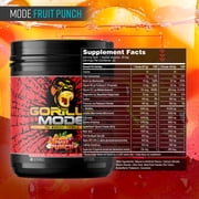 Gorilla Mode Pre-Workout, Fruit Punch, 816 g
