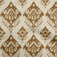 thumbnail image 1 of oneOone Georgette Viscose Brown Fabric Asian Ikat Craft Projects Decor Fabric Printed By The Yard 42 Inch Wide, 1 of 4