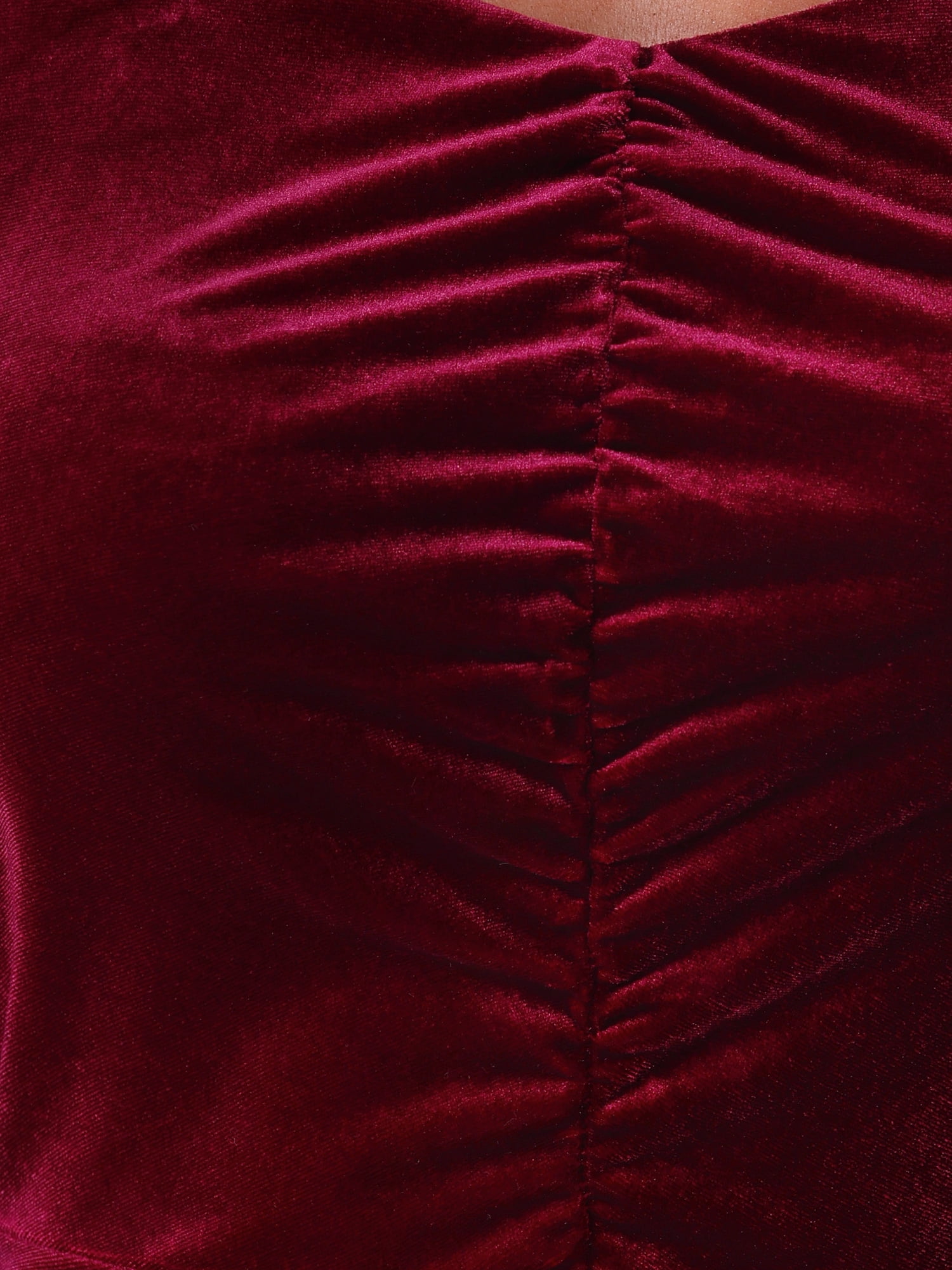 DARING DIVA Fall Velvet Long Sleeve Square Neck Cocktail Dress XS Burgundy