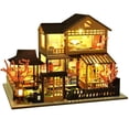 thumbnail image 3 of DIY Miniature Doll House Model Set ,LED Lighting Mini Dollhouse Kit with Furniture,Wooden Villa Model Craft Model Kits for Adults,Birthday Gift/Home Decor for Family Friends, 3 of 15