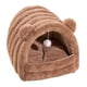thumbnail image 2 of Cueva para mascotas, refugio semicerrado para gatos con base antideslizante y juguetes colgantes Marrón L, 2 of 9