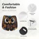 thumbnail image 4 of Balery Quirky Owl With Glasses Pantalones cortos deportivos para mujer con forro y dos bolsillos, elásticos, para entrenamiento, gimnasio, yoga-Medium, 4 of 7