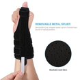 thumbnail image 5 of Yosoo Thumb Splint Adjustable Neoprene Hand Thumb Brace Stabilizer Guard Spica Support Your Finger for Arthritis Tendonitis Sprained Thumb Symptoms Broken Hyperextended Thumb, One Size, Unisex, Black, 5 of 7