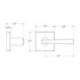 thumbnail image 2 of Baldwin Spyglass Keyed Entry Door Lever in VB, 2 of 8