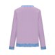 thumbnail image 4 of Camisetas de Manga Larga para las Mujeres Loose Fit Color Sólido Blusa de Cuello Redondo Top Suave Casual, 4 of 6
