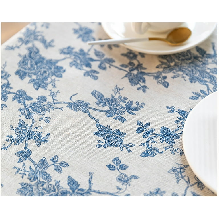 Snowflake 47 in. W x 47 in. L White Floral Polyester Round Table Topper Snowflake 47 in. W x 47 in. L White Floral Polyester Round Table Topper