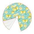 thumbnail image 3 of Salouo Yellow Lemon Christmas Tree Skirt 48" Farmhouse Christmas Decorations Snowman Xmas Tree Skirt Tree Mat for Holiday Party Decor, 3 of 8