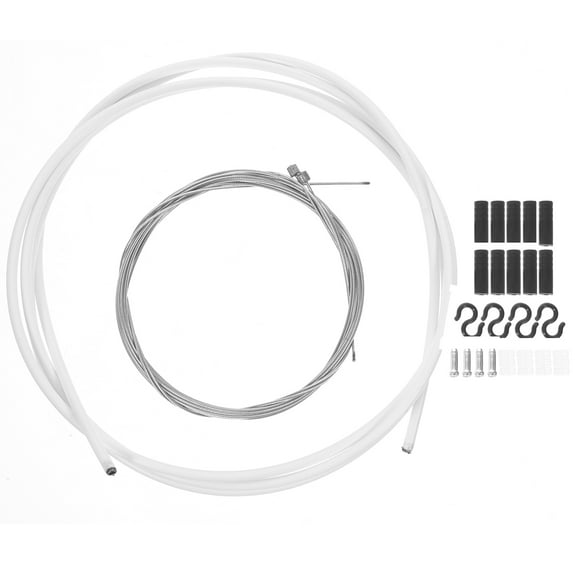 Phenofice Professional Bike Brake Cables, White, Lightweight and , 2 Sets for Cycling and Mountain Bikes