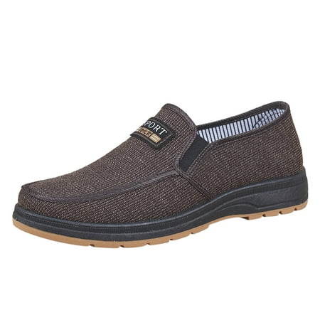 

Fsqjgq Mens Breathable Shoes Casual Lightweight for Athletic Feet Fashion All Season Men Casual Shoes Flat Non Slip Lightweight Cloth Upper Spring Color Comfortable Slip On Slippers for Men A 40