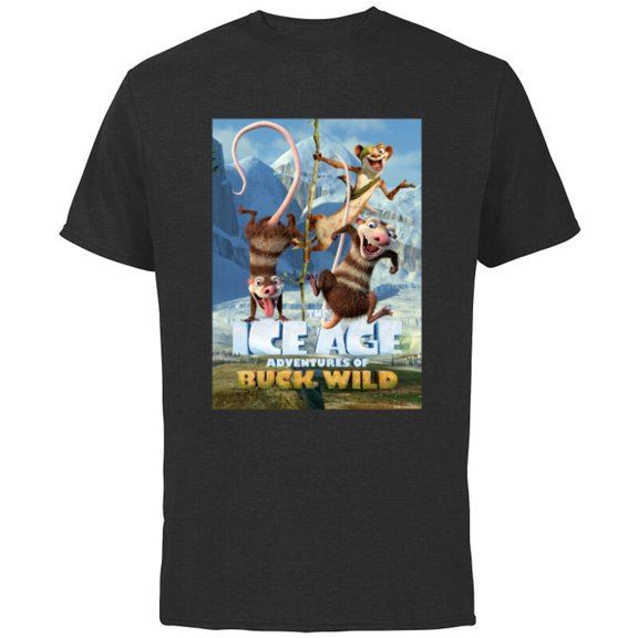 The Ice Age Adventures of Buck Wild - Short Sleeve Cotton T-Shirt for Adults - Customized-Black