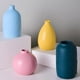 thumbnail image 2 of amarillo simple Morandi luz arena pequeño florero adornos sala de estar arreglo de flores decorativas planta de flores secas florero de cerámica, 2 of 5
