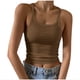 thumbnail image 3 of Blusas para mujer,Camisola de mujer, blusa sin mangas con cuello redondo, tela a rayas, ropa informal para el hogar y las vacaciones, sopatenor, 3 of 8