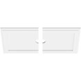 thumbnail image 2 of Ekena Millwork CMP26X13RE2-02000 2 in. ID x 9 in. Rectangle Architectural Grade PVC Contemporary Ceiling Medallion - 2 Piece, 2 of 4