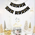 thumbnail image 2 of Black Happy New Year Banner,eally perfect to add funny atmosphere for your 2025 new year eve party decor, 2 of 5