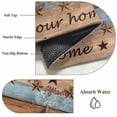 thumbnail image 6 of Round Rug 6Ft Washable Non-Slip, Western Texas Star Retro Circle Area Rugs for Living Room Bedroom, Vintage Farmhouse Blue Brown Wood Grain Indoor Floor Mats Carpet Runner for Home Decor Aesthetic, 6 of 8
