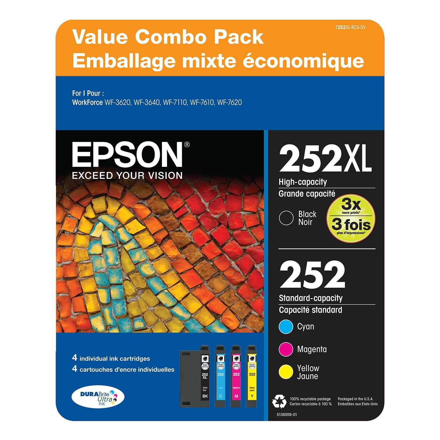 Epson DURABrite Ultra 802 Ink Value Club Pack - Samsclub.com