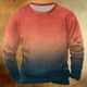 thumbnail image 1 of Sudadera sin capucha para hombre, informal, a la moda, con cuello redondo, estampado, de manga larga, blusa de poliéster, 1 of 3