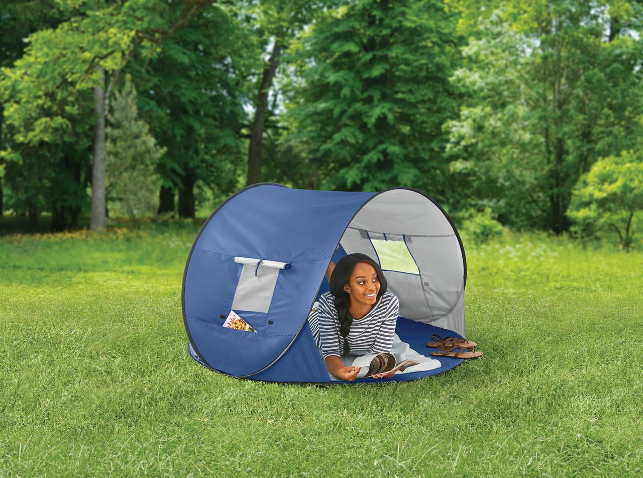 Mainstays Navy Pop Up Shade Beach Canopy Tent