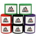 thumbnail image 3 of Mexican Style 200 Inch Elastic Handwraps - Breathable, Durable, Machine Washable for MMA, Boxing, Kickboxing, Muay Thai, Black, Sold as a Pair, 3 of 8