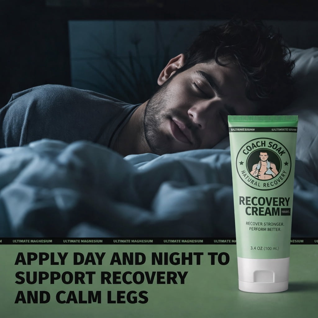 Coach Soak Menthol Infused Muscle Recovery Cream For Post-Workout Relief