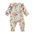 thumbnail image 2 of Mud Pie Baby Girls' Floral One Piece Set, Pink, 3-6 Months, 2 of 2