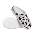 thumbnail image 3 of Xecao Cute Animal with Cow Print Cotton Slippers Fuzzy Warm Cozy Slippers Non Slip House Slippers For Indoor Outdoor Cotton Slippers House Slippers-13, 3 of 7