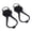 A, variant on JoyHoop Durable Silicone Ice Claws with 6 Steel Spikes, Anti-Skid Shoe Covers for Outdoor Sports, Black, 2-Pack