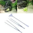 thumbnail image 3 of 3 Pack Aquarium Tools Kit Fish Tank Scraper Aquatic Planting Tweezers Spatula, 3 of 11