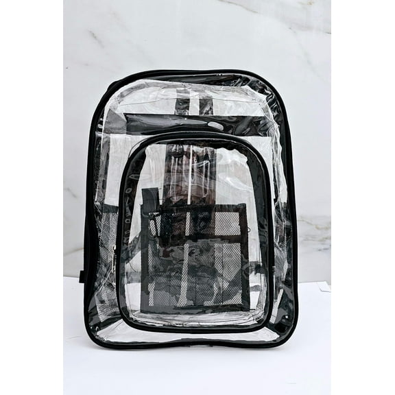 Backpack  Lunch Bag Clear Set