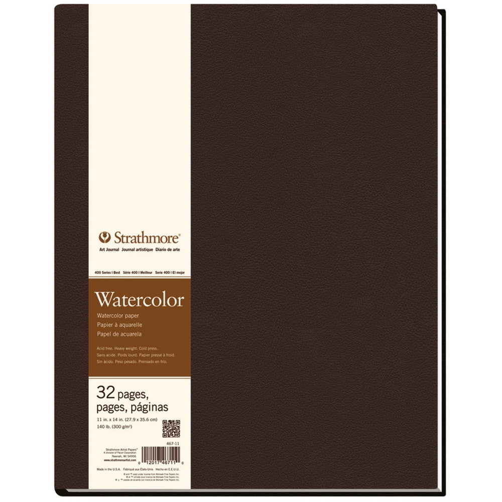 Strathmore Watercolor Hardbound Art Book, 400 Series, 11" x 14""
