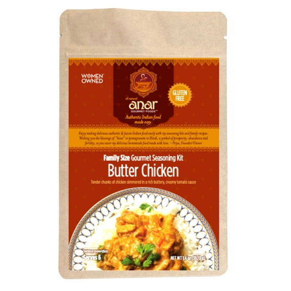 Butter Chicken Gourmet Seasoning Blend (1.4 oz) | Family Size | All Natural, Gluten Free