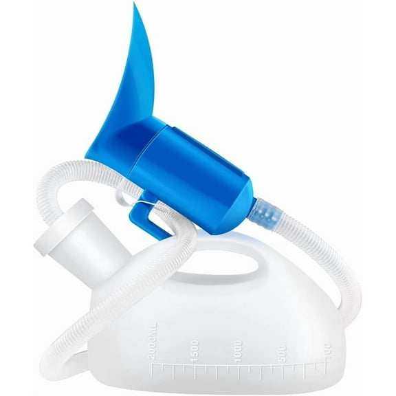 Unisex Potty Urinal for Car, 68 OZ Travel Urinals Kit Male and Female Urination Device Toilet Urinal for Men and Women Bedpans Bottle Spill Proof for Hospital Camping Car Travel