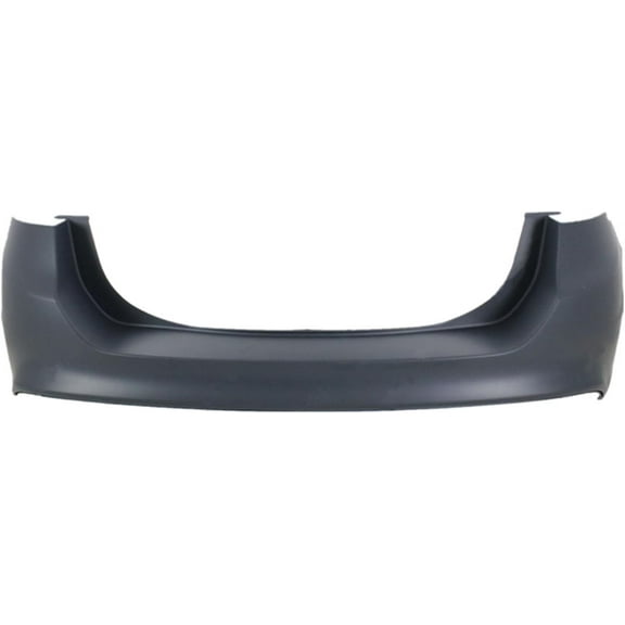 PET-U Plastic Rear Bumper Cover Primered Without Park Sensor Holes Replacement for Fusion 2013-2018 FO1100693