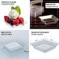thumbnail image 4 of Efavormart 10 Pack - Clear Disposable Plates, 4" Square Dessert Plates for Wedding, Birthday, Reception, Buffet, Upscale Occasions, Catering Events, Restaurants, Bars, Clubs, 4 of 10
