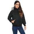 thumbnail image 5 of Totatuit Women's Faux Fur Collar Zip Up Quilted Jacket Coat Hooded Outerwear, 5 of 5