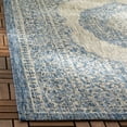 thumbnail image 3 of SAFAVIEH Courtyard Avi Traditional Indoor/Outdoor Area Rug, 9' x 12', Light Grey/Blue, 3 of 7