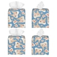 thumbnail image 2 of Balery Funny Cute Healthy Teeth Porta Pañuelos de Cuero con Estampado – Funda Moderna Cuadrada para Caja de Pañuelos, Dispensador 5x5x5'', 2 of 7