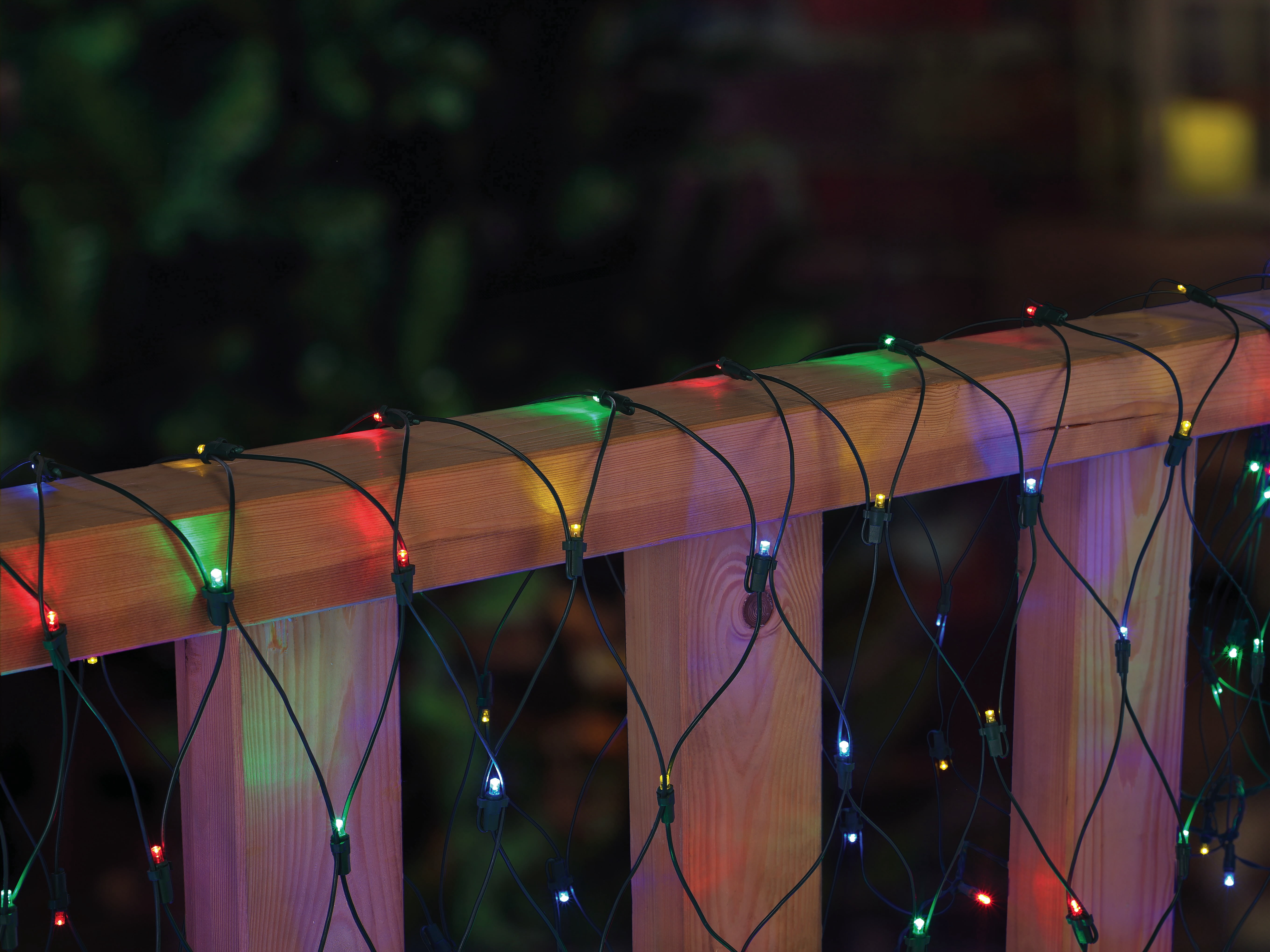 Indoor/Outdoor 150-Count LED Christmas Net Lights, Multicolor, 6' x 4', by Holiday Time
