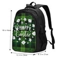 thumbnail image 5 of Wukai Happy Easter Travel Laptop Backpack: Business Water-Resistant Bag with USB Charging Port, Ideal College Backpack for Men & Women, 5 of 6