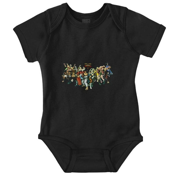 Retro Street Fighter 5 Characters Romper Boys or Girls Infant Baby Brisco Brands NB