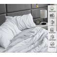 thumbnail image 3 of Ruvanti 100% Cotton Sheets - Crispy Cooling Percale Sheets For Queen Size Bed, Breathable & Durable Queen Sheet Set, 16 Inches Deep Pocket Bed Sheets, Quiet Gray, 4 Pieces, 3 of 5