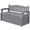 Gray, variant on Devoko 82 Gallon Storage Patio Bench and Deck Box Organization Storage Combi for Patio, Garden