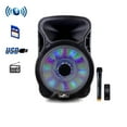thumbnail image 6 of beFree Sound 15 Inch BT Rechargeable Party Speaker With Illuminating Lights, 6 of 9