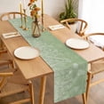 thumbnail image 3 of Sage Green Wildflowers Table Runner - 72 Inch Long, Kitchen Dining Table Runner Dresser Scarves, Modern Floral Butterfly Plant Farmhouse Decor for Coffee Tables Wedding Party Banquet, 3 of 8